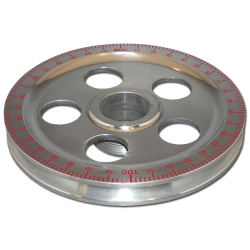 Riemenscheibe VW Käfer, VW T1, VW T2, Karmann Ghia, alu / rot, AC105254