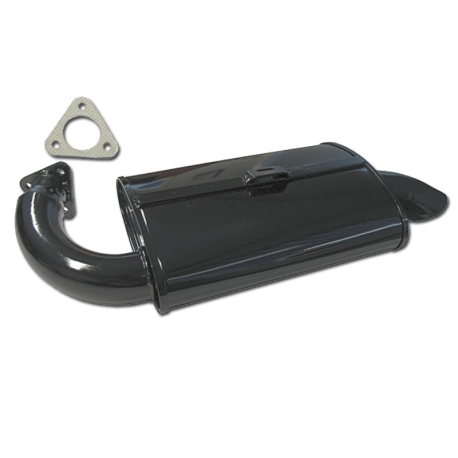 Endschalldämpfer VW Käfer, Karmann Ghia Phat Boy, schwarz, VW-35165