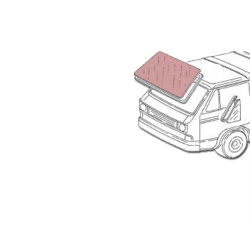 Frontscheibe VW T3, klar, 251845101A