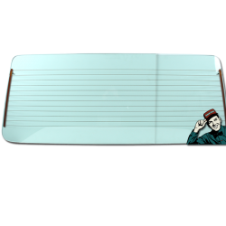 Heckscheibe VW T3, grün, mit Heizung, 251845501A