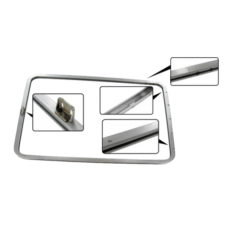 Rahmen Ausstellfenster VW T1, seitlich, 221847105A, 221847105