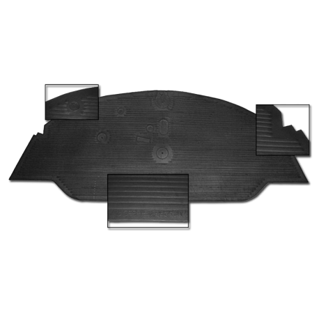 Gummimatte Fußraum Fahrerkabine VW T1, 211863711E