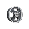 Alufelge BRM, 4.5x15, schwarz, poliert