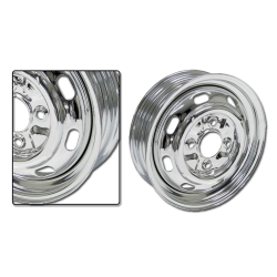 Stahlfelge VW Käfer, Karmann Ghia 5.5x15, ET25, chrom, 111601025G