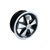 Alufelge "Fuchs", 5.5x15, schwarz, poliert, Porsche 911