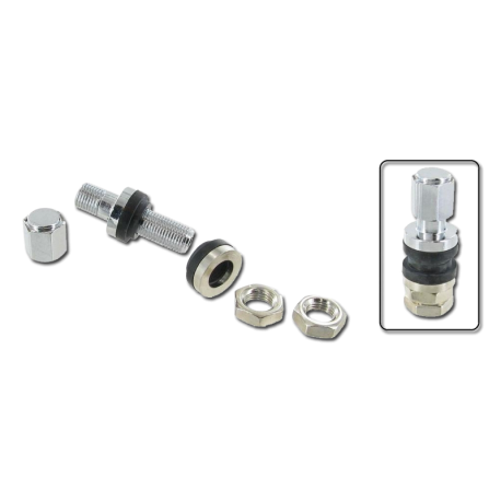 Reifen Ventil, chrom