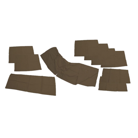 Fenstervorhang Set VW T2, braun, Westfalia, 231070402, 231070404, 231070406, 231070408, 231070410, 231070416B