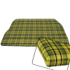 Matratzenbezug VW T2, grün/gelb, kariert, Westfalia, 1550mm