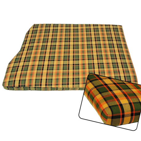 Matratzenbezug VW T2, gelb, grün/rot kariert, Westfalia, 231070227A