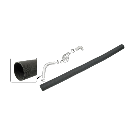 Heizungsschlauch VW T2 , links, 211261235A