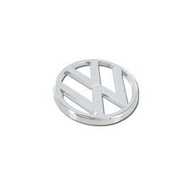 VW-Emblem VW Golf, VW Caddy, VW T3, vorn, chrom, 321853601, 231853601
