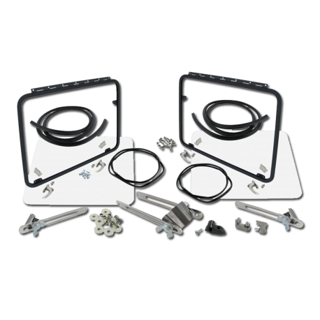 Safari Fenster VW T1, Frontscheibe, grundiert, 211845103C, 211845104B, 211847542B, 211847541B