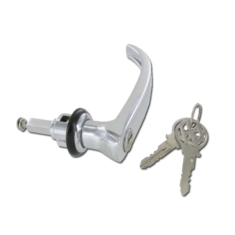 Klapptürgriff VW T1, außen, Chrom, 211841631E, 211841631C