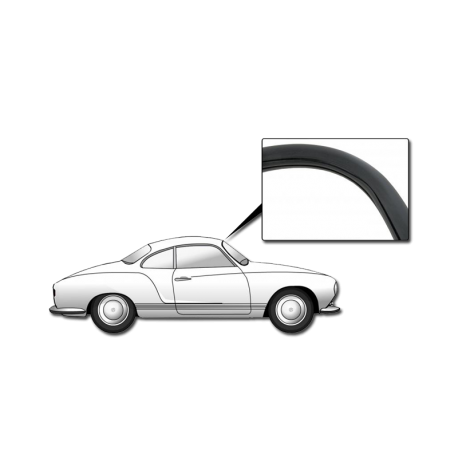Frontscheibendichtung Karmann Ghia, 143845121D, 143845121C, 143845121A