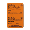 Aufkleber Service Termin VW Käfer, VW T1, VW T2, VW Golf, VW Jetta, VW Caddy