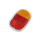 Rückleuchtenglas VW T1, VW T2, VW Kübel, rot, orange, 08/61 -