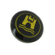 Hupenknopf VW Käfer, Karmann Ghia, schwarz/gold, 113415669BG