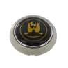 Hupenknopf VW Käfer, VW T1, weiß/schwarz, gold, - 07/67