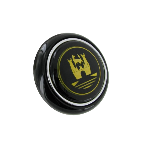 Hupenknopf VW Käfer, VW T1, schwarz, gold, - 07/67