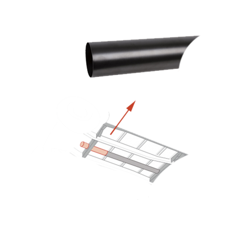 Reparaturstück Heizungsrohr VW T1, VW T2, vorderer Querträger, 211255791