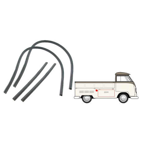 Dichtung Tresorklappe, Stauraum VW T1, VW T2, Pritsche, 261829571