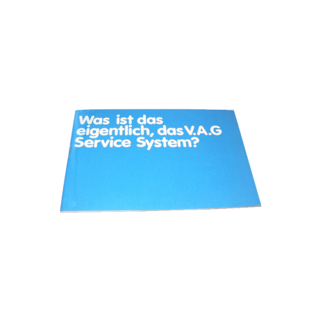 Broschüre VAG Service System, Service nach Maß