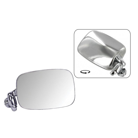 Außenspiegel Karmann Ghia, links, Edelstahl, 141857502B