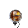 Nebelscheinwerfer gelb, Steinschlagschutzgitter chrom, HELLA-Style, Oldtimer, VW, Opel, BMW, Mercedes, Porsche
